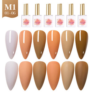 AILANUO - Set de Esmalte de Uñas en Gel UV de Invierno con Diseño Único, Colección de 6 Colores, Botella de 15 ml, Lámpara LED Gratis, Vegano, No Tóxico, Ecológico - Product Image 1