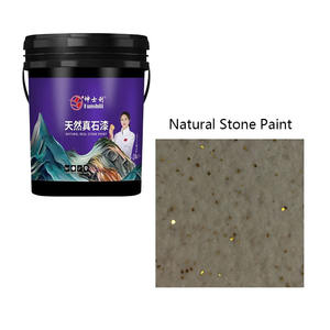 Peinture à base de <span class=keywords><strong>pierre</strong></span> naturelle Kunshili, revêtement extérieur pour murs, revêtement liquide acrylique coloré naturel, à base d'eau - Product Image 1