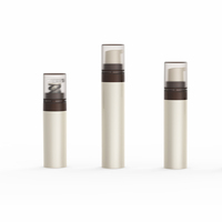 Tout en plastique Airless Skincare PP bouteille avec pompe pulvérisateur 5ML 8ML 10ML tailles pour sérigraphie