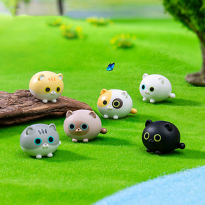 Carino fata giardino di casa paesaggio animali bella resina in miniatura artigianato gatto figurine per la decorazione di auto decorazione giardino per la casa forniture - Product Image 3