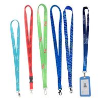 Cordons de cou en polyester personnalisés avec logo imprimé, pochette en PU sur mesure, porte-badge d'exposition, cordon personnalisé tissé