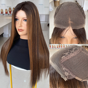 Wholesale Price European Virgin Human Hair Lace Front <b>Wig</b> with Transparent Lace 18-24 Inch Color #Hawaii - Product Image 2