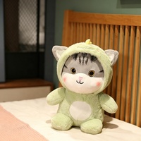 Peluche de Gato Súper Suave y Adorable, Juguete de Peluche Transformable en Conejo, Dinosaurio, Unicornio, Juguete de Peluche Kawaii, Regalo para Niños