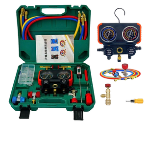 <span class=keywords><strong>R134a</strong></span> डबल मीटर वाल्व फ्लोरीन मीटर बर्फ प्रशीतन दबाव गेज ऑटोमोबाइल उपयोग के लिए एयर कंडीशनर रखरखाव के लिए - Product Image 2