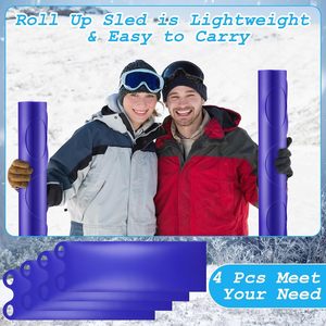 Tapis de glisse pour la neige en HDPE flexible, traîneau <span class=keywords><strong>volant</strong></span>, traîneaux en rouleau pour adultes, légers et durables, marque Qishang, couleur personnalisée - Product Image 4