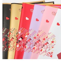Papier d'emballage pour fleurs Qibai, nouveau design de fleuriste, luxe léger, imperméable, épaissi, imprimé à l'encre, 57x57M, emballage cadeau