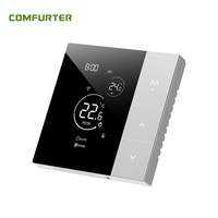 Comforter personalizado 5A 15A Tuya Wifi Control de voz Agua Calefacción eléctrica Caldera de gas Termostato de calefacción por suelo radiante inteligente