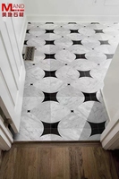 Mosaïque de marbre en pierre de mode de luxe de vente directe d'usine style européen adapté aux sols et aux murs de fond