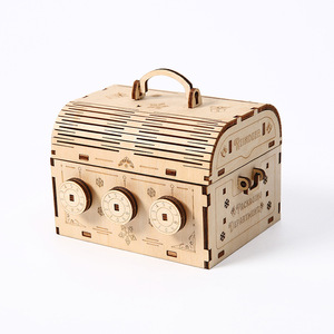 Modèle <span class=keywords><strong>mécanique</strong></span> steampunk, <span class=keywords><strong>puzzle</strong></span> de grande roue en bois découpé au laser <span class=keywords><strong>3D</strong></span>, boîte à musique <span class=keywords><strong>mécanique</strong></span> à assembler soi-même avec un design de parc d'attractions - Product Image 2