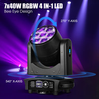 RGBW 4in1  lumière principale mobile d'étape de lumière de lavage d'effet de lumière d'oeil d'abeille avec le contrôle DMX512