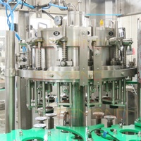 Machine de remplissage automatique 3 en 1 pour boissons gazeuses en bouteille de verre, ligne d'embouteillage isobare pour eau gazeuse et bière, 5000 BPH