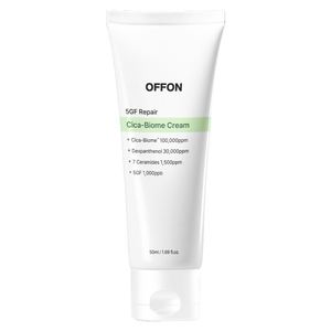 Crème réparatrice de la barrière cutanée OFFON 5GF, enrichie en EGF et en céramide, 200 ml, pour tous types de peau, soin quotidien de la peau - Product Image 1