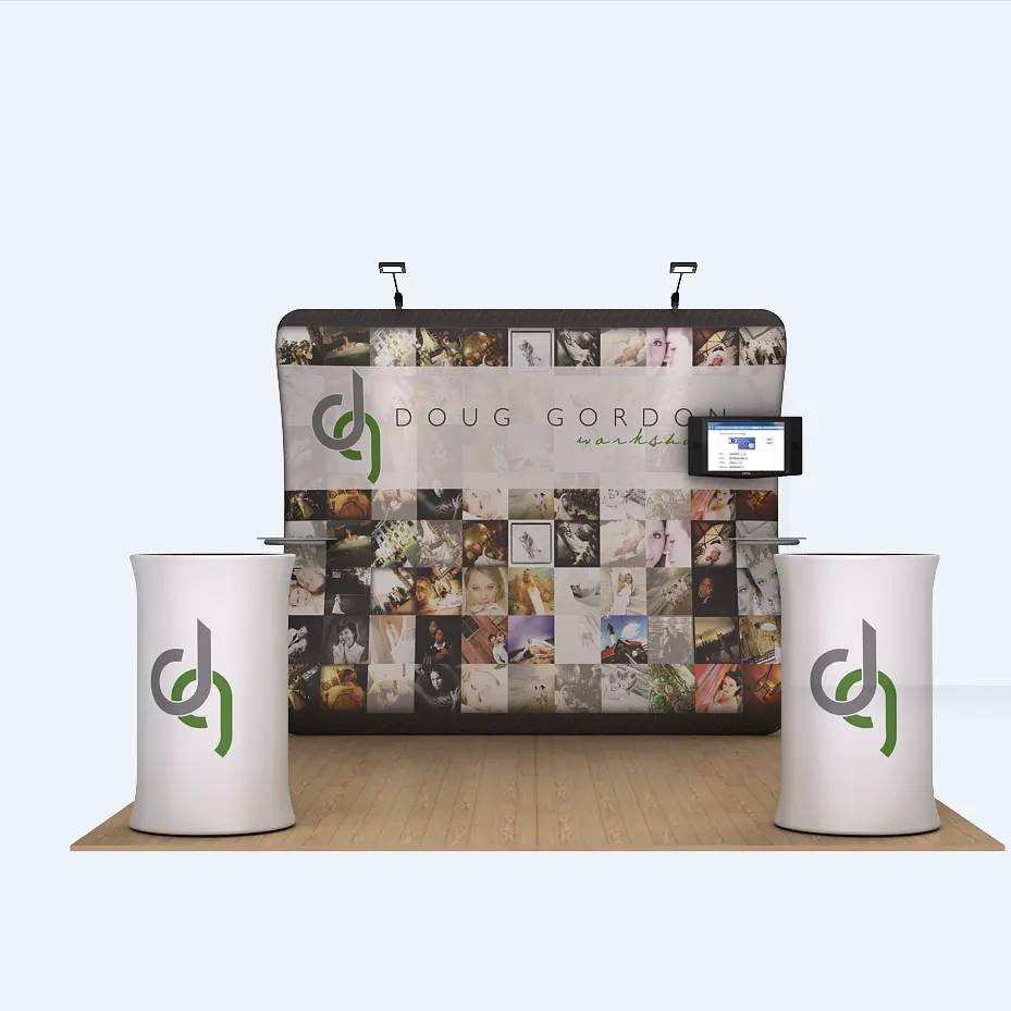 Portable Tradeshow Exhibition Stand Display Booth 20x20 Champs Show Partition Walls Modular Trade Show Equipment