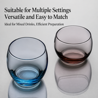 Gobelet en verre de qualité supérieure en forme d'œuf coloré, grande capacité pour jus, thé, eau, boissons froides, maison, hôtel, restaurant, vente en gros