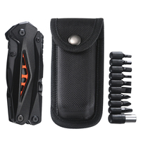 Outil multifonction EDC pour la survie en plein air, camping, pince pliante avec étui en nylon, couteau de poche
