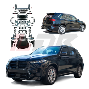 Para <span class=keywords><strong>BMW</strong></span> <span class=keywords><strong>X5</strong></span> F15 2014-2018 actualización a 2025 X5M G05 estilo Bodykit Non Cut Facelift LED faro capó parachoques accesorios de coche - Product Image 1