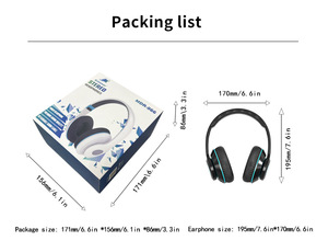 Đầu ghi âm phòng thu âm thanh nổi USB chuyên nghiệp đặt qua tai nghe Tai nghe có thể gập lại Tai nghe chơi game âm thanh nổi có dây - Product Image 6