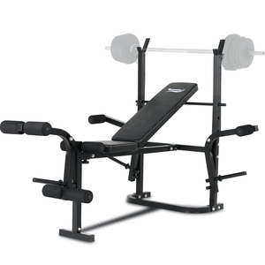 Panca Multifunzionale Pieghevole in Metallo per Uso <span class=keywords><strong>Interno</strong></span>, Sedia per Allenamento con Schienale Regolabile a 4 Livelli - Product Image 1