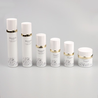 Ensemble d'emballages personnalisés pour soins de la peau, 50g, 20/30/50/100/120ml, pot à crème blanc, flacon pompe pour lotion, flacons pour soins de la peau, luxe