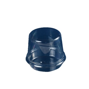 กล่องพลาสติกใสพิมพ์ลาย UV ขนาด 4 นิ้ว สำหรับใส่ขนมเค้กบาสก์ วัสดุเกรดอาหาร สำหรับบรรจุภัณฑ์ขนมหวาน ชีสเค้ก และขนมอบ - Product Image 5