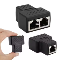 RJ45 CAT5/6/6a Hembra a Hembra Cable Ethernet Extensor Acoplador Conector Accesorios Extensor Conector