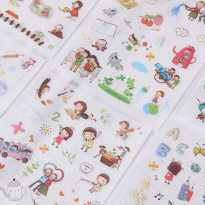 Cartoni animati in PVC trasparente stile coreano simpatici adesivi decorativi per bambini per nuovi manuali di stampa UV diario del bambino - Product Image 2