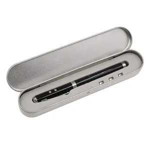3pcs迷你电池内激光笔4进1锡制笔盒单笔盒礼品盒定制