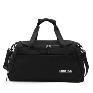 Sac de sport et de voyage portable grande capacité avec compartiment à chaussures, imprimé logo personnalisé, très populaire - Product Image 4