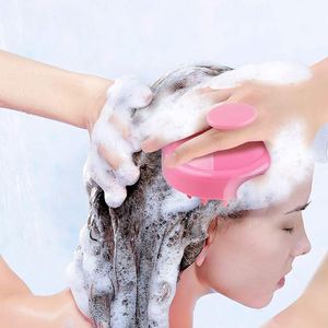 Cepillo Masajeador Manual para Cuero Cabelludo y Champú, Muestra Gratuita, Cepillo Limpiador de Cabello TPR Suave para Uso en Seco y Húmedo para Ducha - Product Image 3