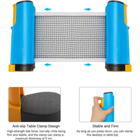 Kit de filet et de poteaux de tennis de table portable à fixation sur n'importe quel bureau, idéal pour la compétition intérieure et extérieure - Vente chaude