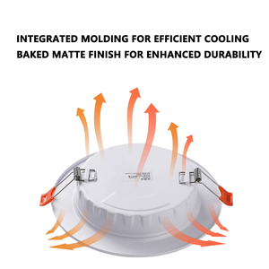 Plafonnier LED <span class=keywords><strong>encastré</strong></span> à économie d'énergie avec capteur de mouvement radar micro-ondes 5W 7W 10W, profil bas pour couloir résidentiel - Product Image 3