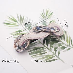 CANYUAN personalizzato affascinante accessori per capelli francesi unico Twist donna strass mollette per capelli all'ingrosso - Product Image 3