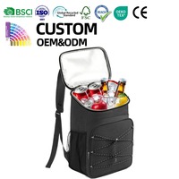Sac isotherme à double compartiment, étanche, en polyester, pliable, avec fermeture éclair, pour le camping, les pique-niques, la randonnée, les voyages