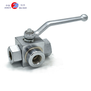 DN10 3/8" RVS 3-weg kogelkraan 1000WOG Grote lange hendel handbediende poort water NBR afdichting 32-150F OEM aanpasbaar - Product Image 4