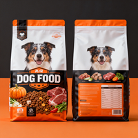 Sac d'emballage alimentaire personnalisé pour animaux de compagnie (chats et chiens) de 1,5 kg, 7 kg, 9 kg, 10 kg, en plastique, à fond plat, pour friandises et aliments