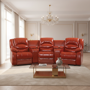 Vente en gros de canapé de salon électrique <span class=keywords><strong>inclinable</strong></span> en cuir 3 places au design moderne meubles de maison avec caractéristiques de salon - Product Image 2