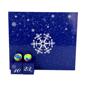 Caja <span class=keywords><strong>de</strong></span> <span class=keywords><strong>calendario</strong></span> personalizada al por mayor <span class=keywords><strong>2023</strong></span>, <span class=keywords><strong>calendario</strong></span> <span class=keywords><strong>de</strong></span> <span class=keywords><strong>Adviento</strong></span> <span class=keywords><strong>de</strong></span> Navidad vacío con laminación mate para crema facial <span class=keywords><strong>de</strong></span> chocolate - Product Image 2