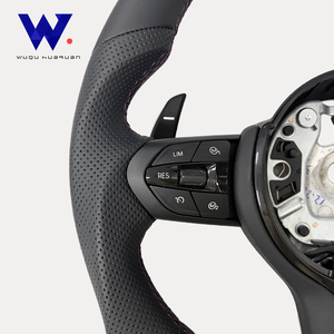 Volante Deportivo de Cuero Perforado Negro M Performance para <span class=keywords><strong>BMW</strong></span> 320 <span class=keywords><strong>525</strong></span> F10 F20 F30 F15 F25 F07 F01 F82 E60 E90 E70 M3 M4 M5 - Product Image 3