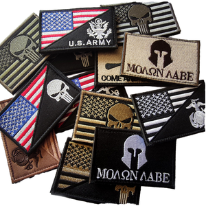 Patch brodé en PVC et dentelle pour le drapeau américain du Corps des Marines des États-Unis - Product Image 2