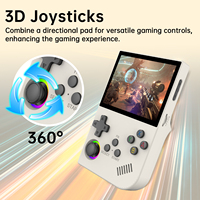 XGB36 Console de Jeu Portable Écran IPS 3.5 Pouces Joystick Simulateur 3D Système Linux 28 Émulateurs Prend en Charge les Jeux PSP/PS1/SFC/GBA Pour Hommes