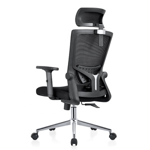 Silla de oficina giratoria de malla de trabajo de tela resistente de lujo moderna, ergonómica y saludable con altura ajustable - Product Image 4