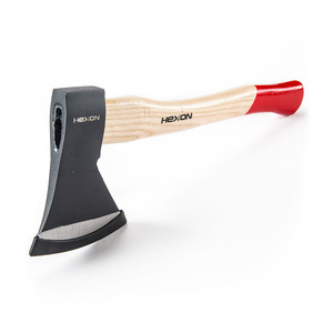 Hache de camping personnelle avec manche en bois blanchi - Product Image 1