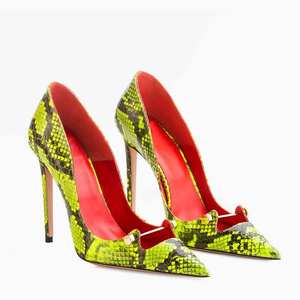 Zapatos de Mujer con Hebilla Metálica, Zapatos de Vestir Sexys con Punta en Pico, Tacones Altos Finos, Zapatos de Tacón de Aguja con Boca Poco Profunda - Product Image 4