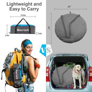 Carpa de Playa con Protección Solar UPF50+ UV, Toldo Portátil Ventilado para Acampar en Familia, Sombrilla de Playa, Cabaña de Playa - Product Image 6