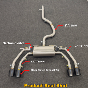 Système d'échappement Catback à soupapes en acier inoxydable 304 haute performance pour <span class=keywords><strong>Audi</strong></span> S3 <span class=keywords><strong>2</strong></span>.0T (2015-2024) - Product Image 1