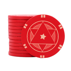 Jetons de poker en céramique de haute qualité de 43 mm avec valeur nominale pour une utilisation dans les salles de jeu d'échecs et de cartes - Product Image 5