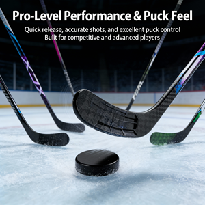 प्रो खिलाड़ियों के लिए 100% कार्बन आइस हॉकी स्टिक फ्लेक्स वक्र लोगो प्रतियोगिता और क्लब के लिए हल्के उच्च शक्ति स्टिक - Product Image 4