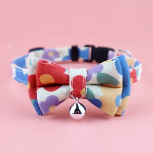 Set Kalung & Tali Anjing Motif Bunga dengan Pita untuk Kucing & Anak Anjing Perlengkapan Hewan Peliharaan - Product Image 5