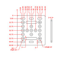 Placa de Ensamblaje de Perfil de Aluminio Printex 2020 V-Slot con Ruedas para Impresora 3D y Piezas de Plotter CNC