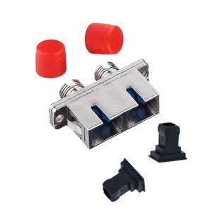Coupleur de fibre optique monomode UPC femelle SC/FC double cœur duplex à coque métallique à faible perte d'insertion pour télécommunications - Product Image 3